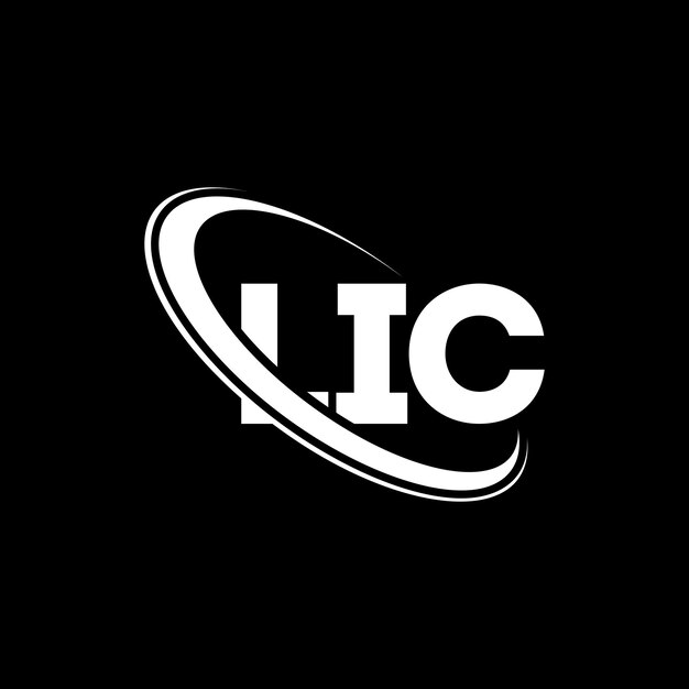 Logo Lic: Lic Letter Logo Design - Inicjały Lic Logo Połączone Z Okręgiem I Dużymi Literami Monogram Logo Lic Typografia Dla Biznesu Technologicznego I Marki Nieruchomości