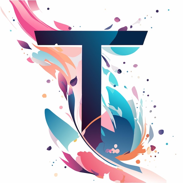 Plik wektorowy logo litera t lub monogram t lub logo t lub logo t
