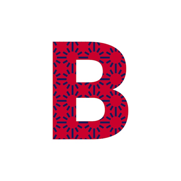 Plik wektorowy logo litery b lub logo tekstowe b i projekt logo słowa b