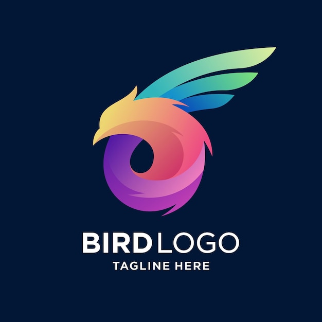 Logo Litery B Z Koncepcją Ptaków
