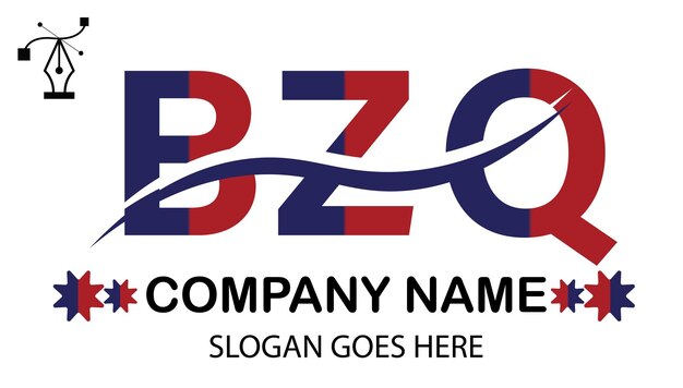 Plik wektorowy logo litery bzq