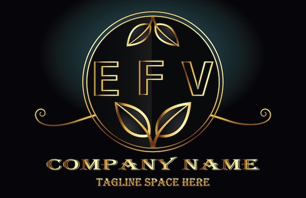 Plik wektorowy logo litery efv