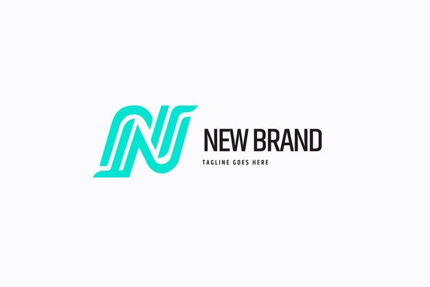 Plik wektorowy logo litery n media i firmy technologiczne sklepy i firmy