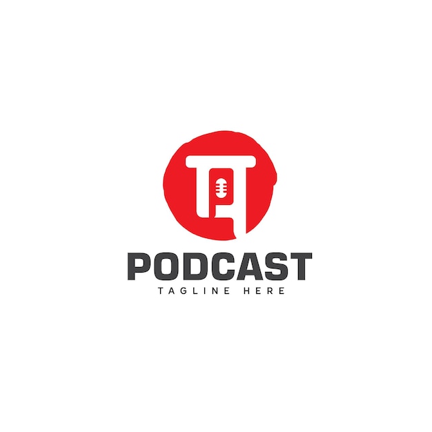 Logo litery Podcast P