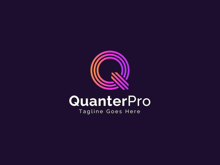 Wektor logo litery q gradient