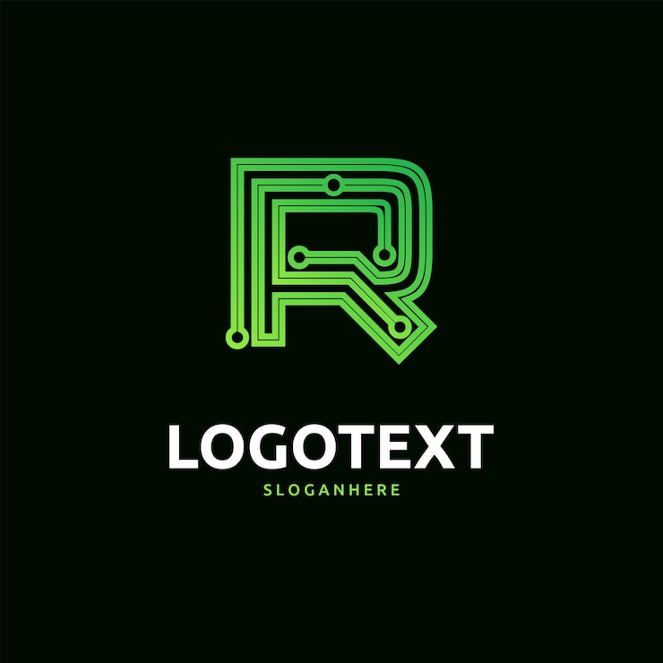 Wektor logo litery r