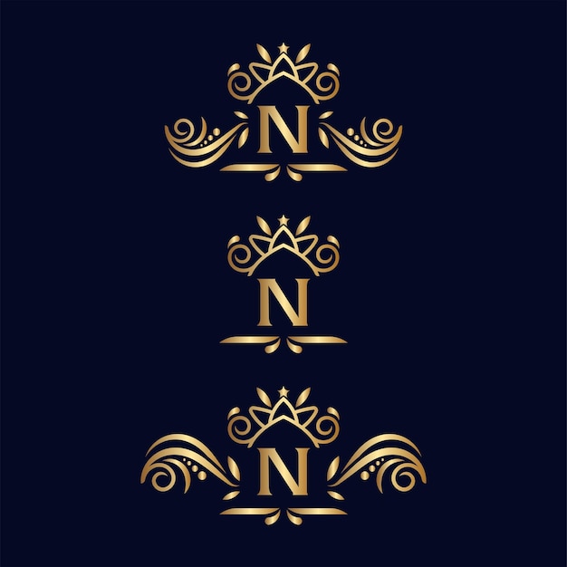 Plik wektorowy logo litery spa piękno n