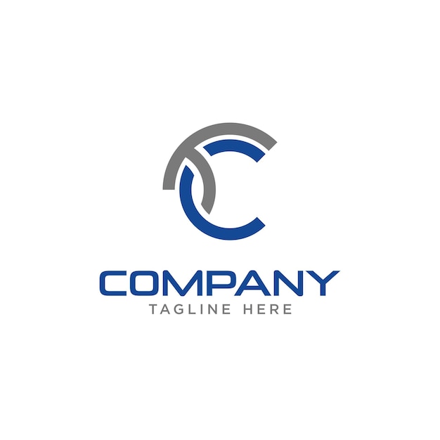 Plik wektorowy logo litery tc lub szablon wektorowy logo tc dla firm, przedsiębiorstw i społeczności