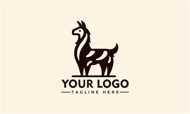 Logo Llama Llama Maskotka Logo Zabawny I Fajny Projekt Dla Różnych Firm