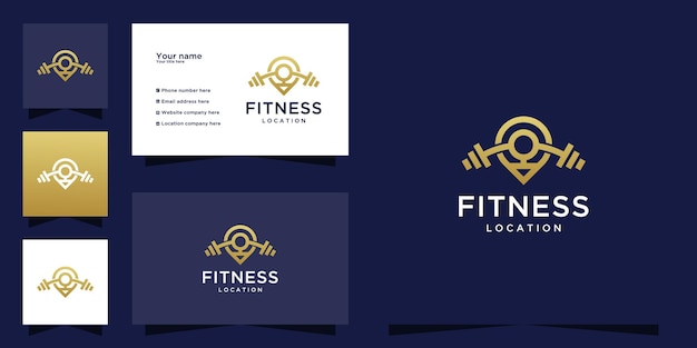 Logo lokalizacji fitness z kombinacją projektów ludzi