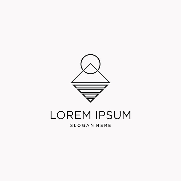Logo Lorem Ipsum Projekt Szablonu Sztuki