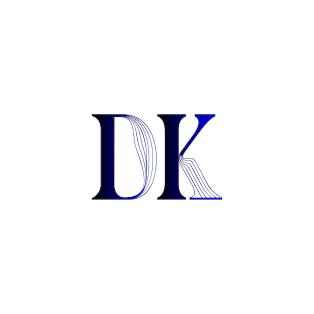Plik wektorowy logo luksusowe dk