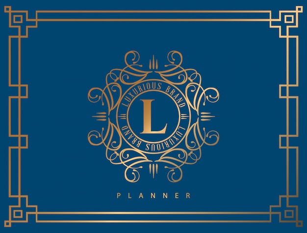 Logo Luxury With Golden