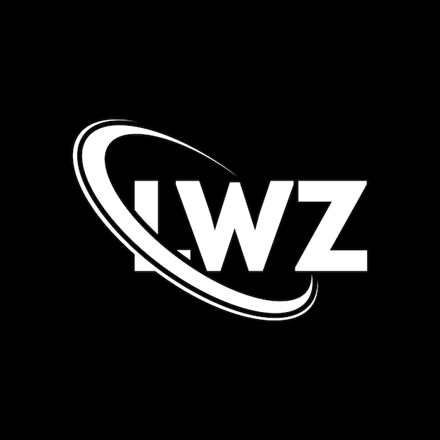 Plik wektorowy logo lwz lwz litery lwz logo inicjały lwz logo powiązane z okręgiem i dużymi literami monogram logo lwz typografia dla firmy technologicznej i marki nieruchomości