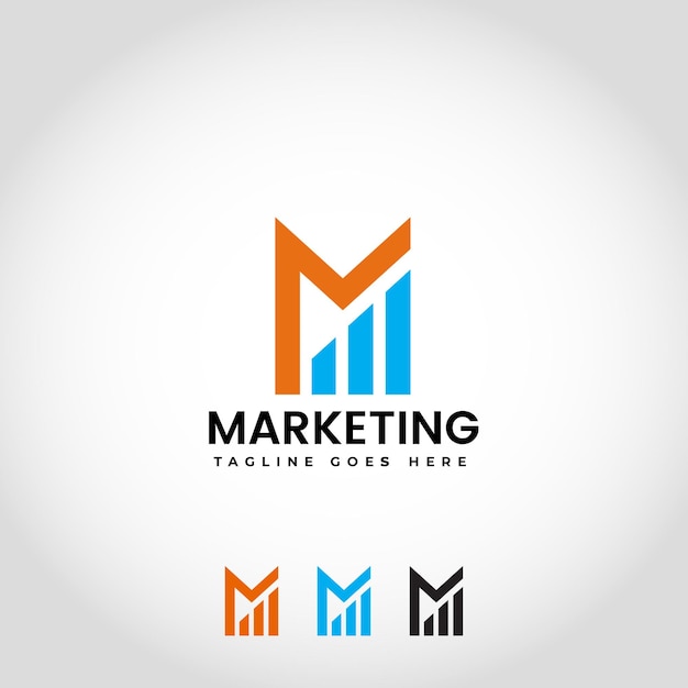 Logo Marketingowe Litera M