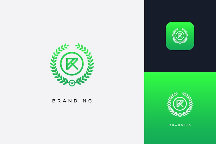Wektor logo marki handlowej z literą r