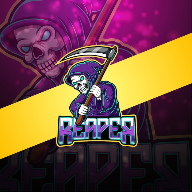 Logo Maskotka E-sport Reaper