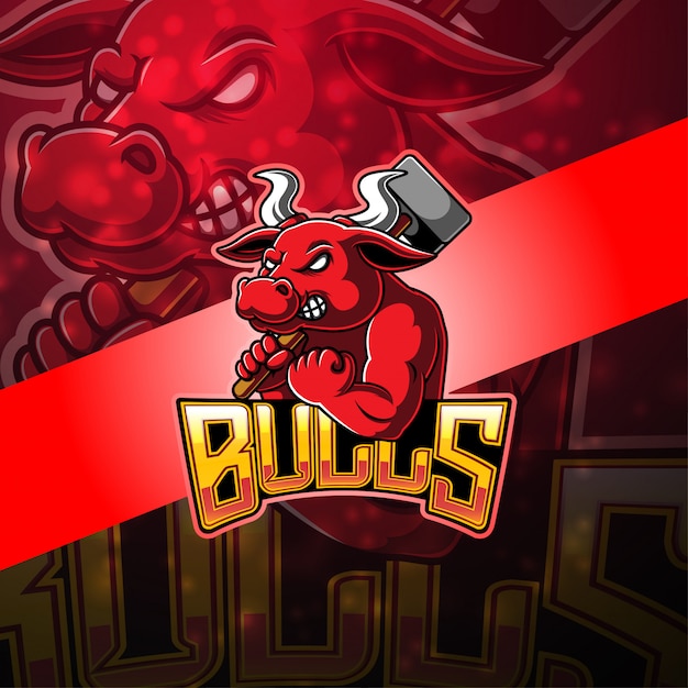 Logo Maskotki Bulls Esport