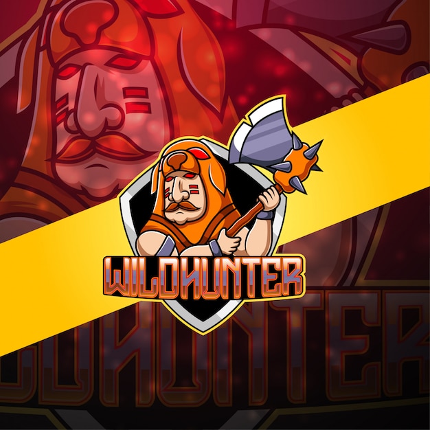 Logo maskotki esport Hunter