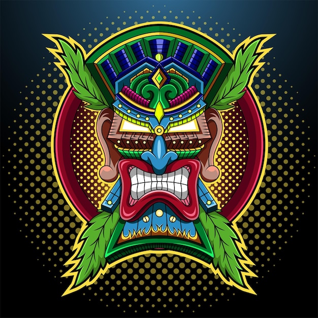 Logo Maskotki Esport Maski Tiki