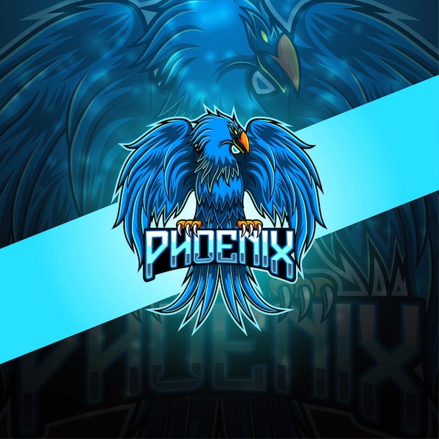 Logo maskotki esport Phoenix