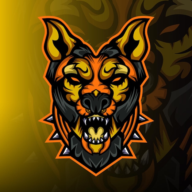 Logo Maskotki Esport Psa Pustyni