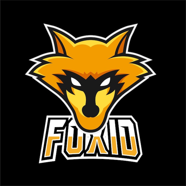 Plik wektorowy logo maskotki fox sport i esport