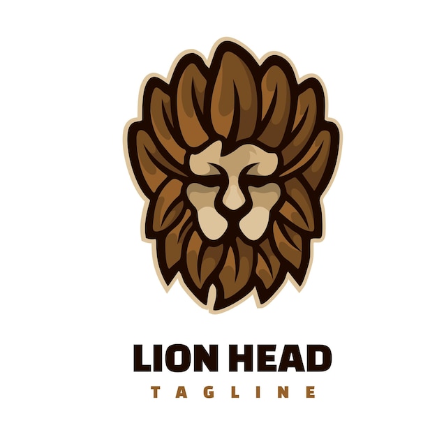 Logo Maskotki Głowy Lwa
