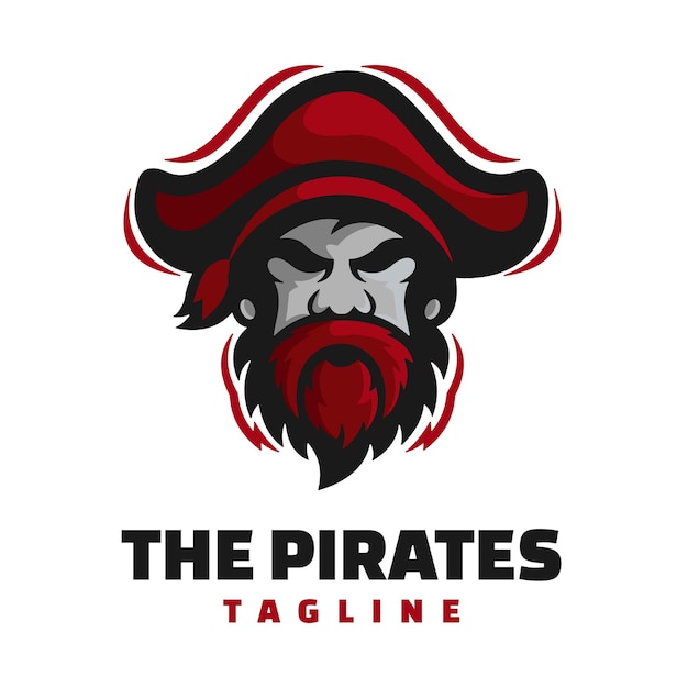 Logo Maskotki Głowy Piratów