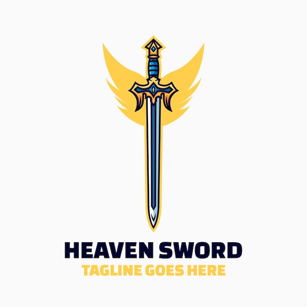 Logo maskotki Heaven Sword Simple