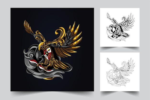 Logo Maskotki Indonezyjskiej Garuda