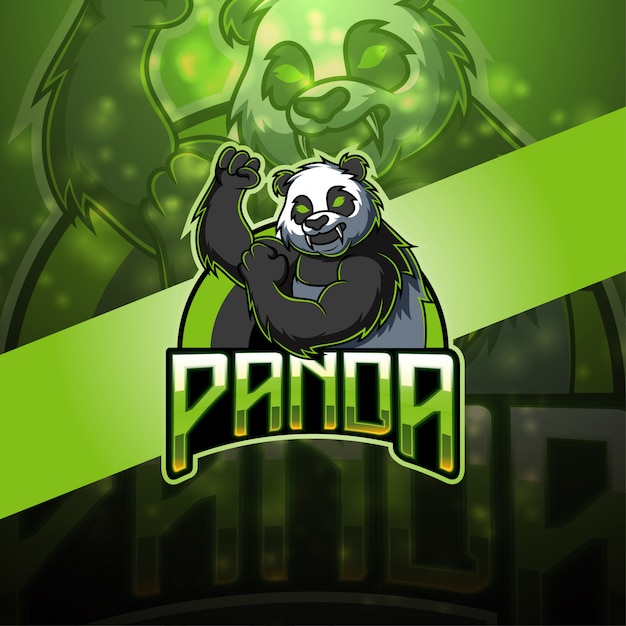 Logo Maskotki Panda Esport