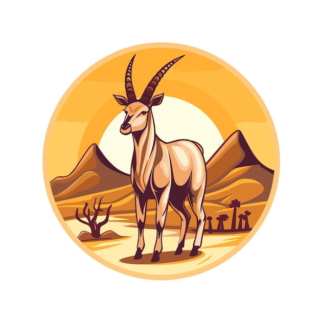 Logo maskotki premium jelenia na białym tle
