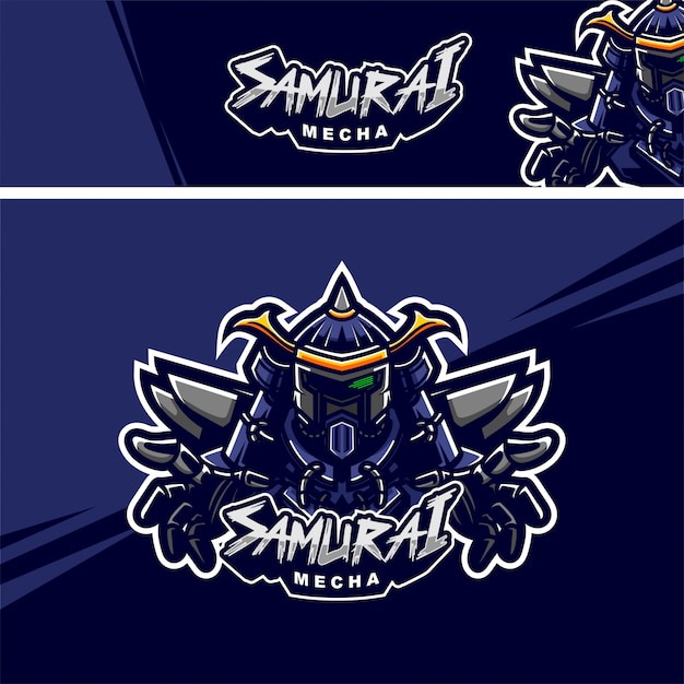 Logo Maskotki Premium Samuraja Robota