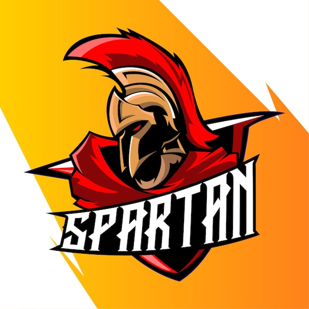 Plik wektorowy logo maskotki spartan esport wektor