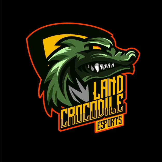 Logo Maskotki Zły Krokodyl Aligatora