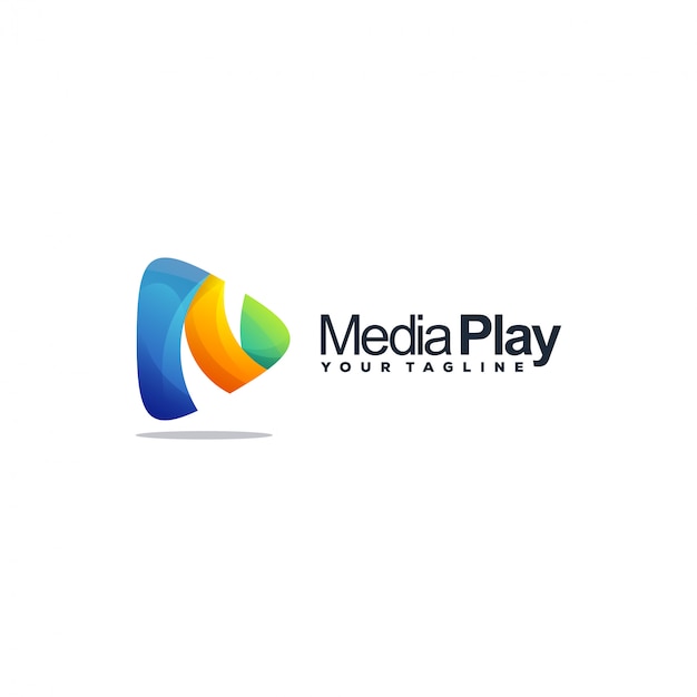 Plik wektorowy logo media play