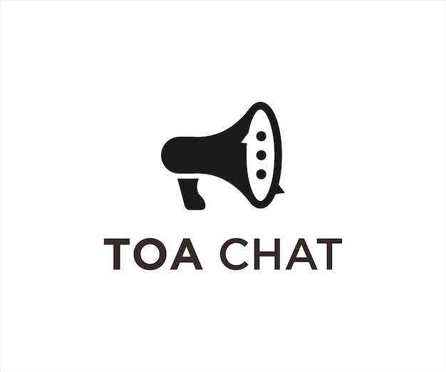 logo megafonu czatu lub ikona rozmowy