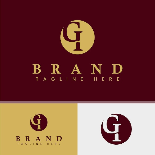 Logo Monogram Litery Gi