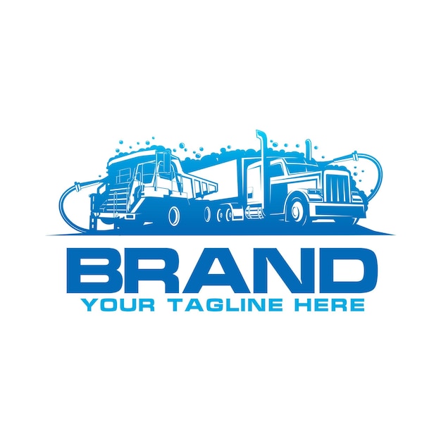 Logo Myjni Ciężarówek Logo Ciężarówki Czyste Logo