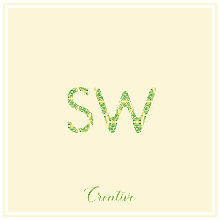 Wektor logo naturalne zielone design logo wektorowy ilustracja kreatywna logo minimalne logo monogram