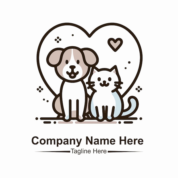 logo nazwy spółki "pet here"