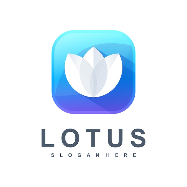 Logo Negatywnej Przestrzeni Lotus