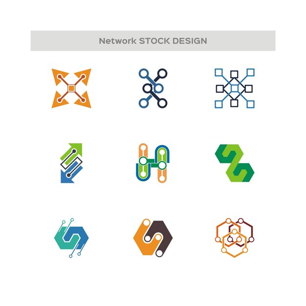 Logo Network Stock Design