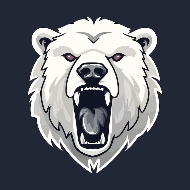 Plik wektorowy logo niedźwiedzia śnieżnego