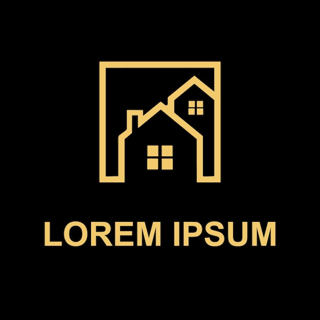 logo nieruchomości i logo firmy