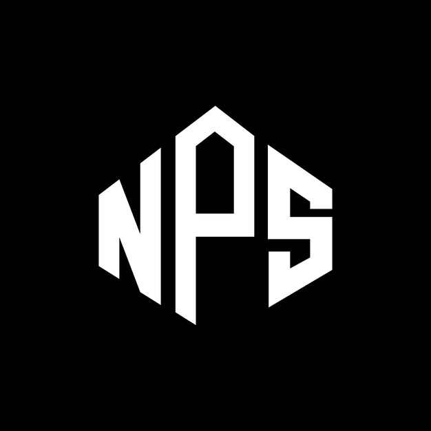 Logo Nps W Kształcie Wieloboku Nps Wieloboku I Sześcianu Nps Sześciokątny Wektorowy Szablon Logo Kolory Białe I Czarne Nps Monogram Logo Biznesowe I Nieruchomości