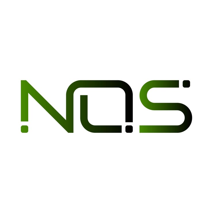 Wektor logo nqs kreatywne nowoczesne minimalistyczne początkowe monogram symbol typografia wektorowa elegancki projekt ikony