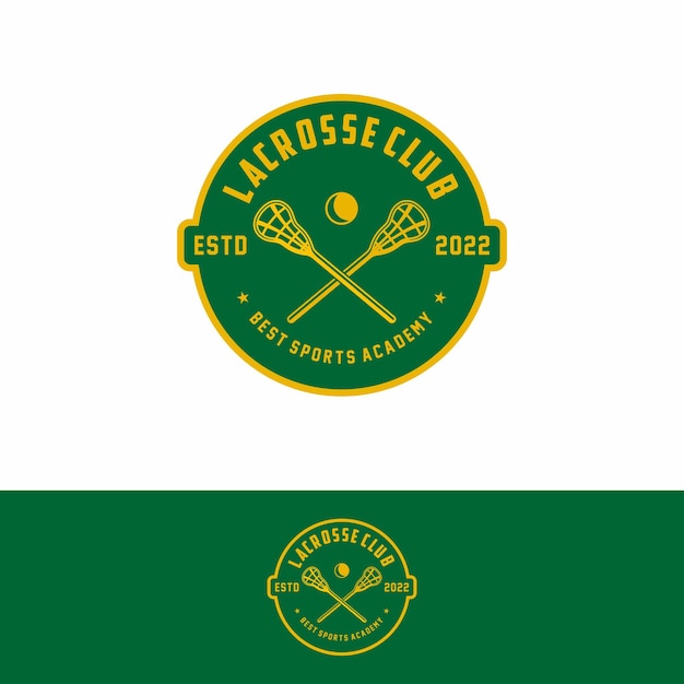 Logo Odznaki Lacrosse W Nowoczesnym Minimalistycznym Stylu