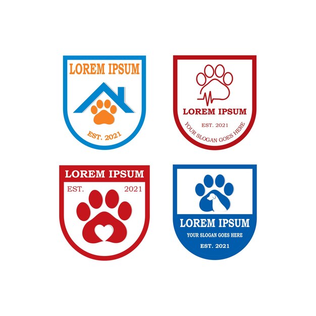 logo opieki nad zwierzętami logo weterynaryjne